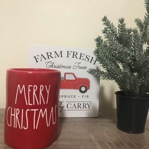 Red Rae Dunn Merry Christmas Candle